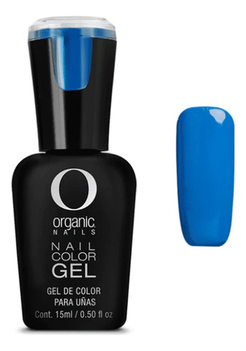 Color Gel Esmalte Uñas Ciel #164 Organic Nails 15 Ml Color Azul