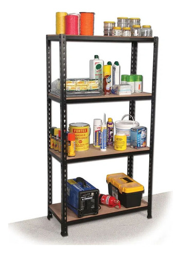 Estantería Mega Rack 150x80x35 4 Estantes Sin Tornillos 