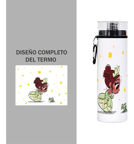 Termo Cilindro Princesas Botella 750ml Tiana