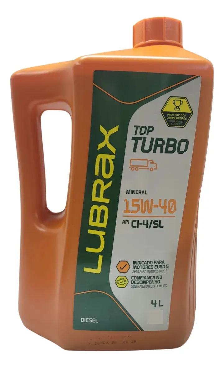Óleo 15w40 Motor Diesel Lubrax Top Turbo Galão 4l