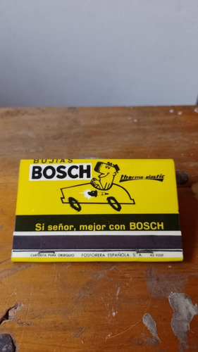 Antigua Caja De Fosforo De Colección Bujias Bosch 