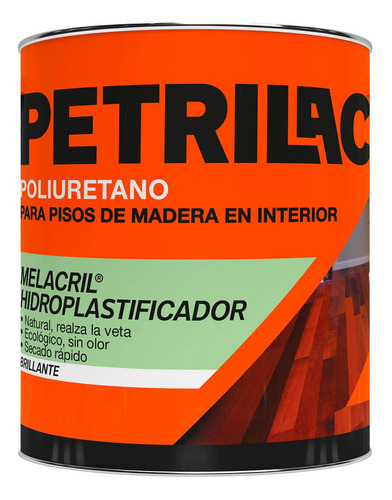 Melacril Hidro Plastificante P/ Pisos Sat/bte Petrilac 4lts