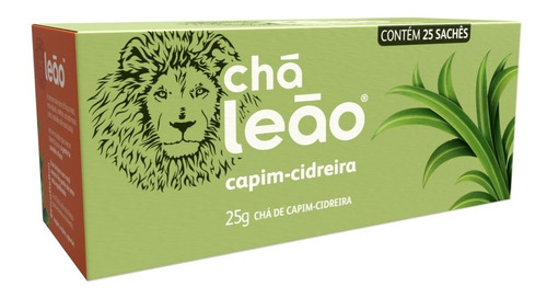 Chá Leão Ervas - Capim-cidreira Em Sachês - 25ud
