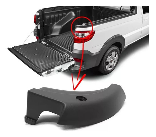 Acabamento Canto Caçamba Tras Direito Fiat Strada 14-20 Orig