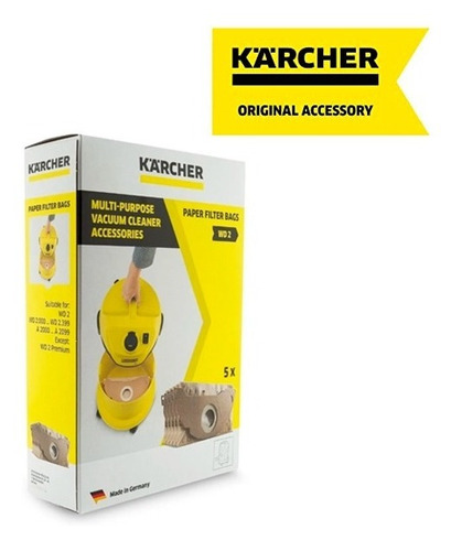 Bolsas De Filtro Wd 2 5 Unidades Karcher Eberlein