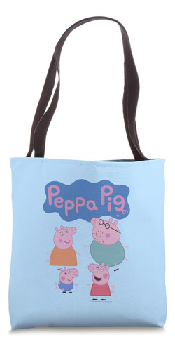 Logotipo De La Familia Peppa Bolsa De Tela