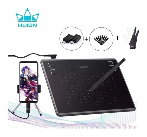 Imagem 1 de 10 de Mesa Digitalizadora Huion Inspiroy H430p Com Luva