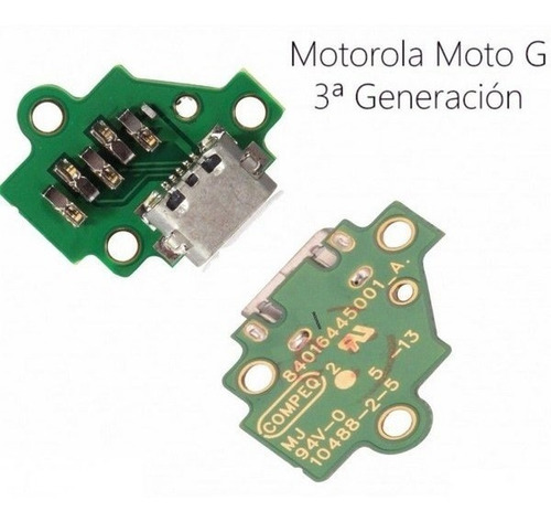 Kit 3 Conector Carga Completo Moto G3 Original