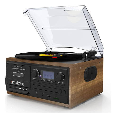 Bottone Bt-32w, Tocadiscos Bluetooth Platillo De Discos, De