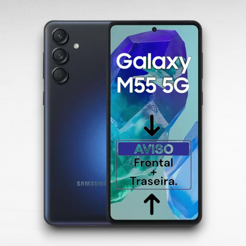 Película Nano Gel P/ Samsung Galaxy M55 Tela Tampa Traseira