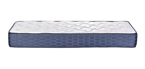 Imagen 2 de 2 de Colchón 2 1/2 plazas de espuma Suavestar Espuma Rockstar blanco y azul - 140cm x 190cm x 24cm