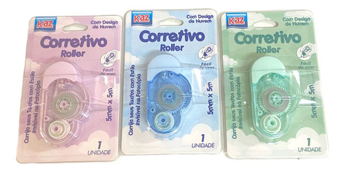 Kit 3 Corretivos Roller De Nuvem -  Kaz