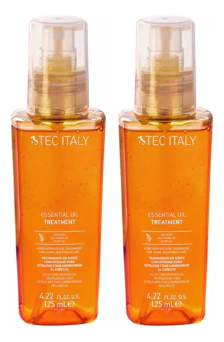 2 Tratamientos Essential Oil Tec Italy 125ml Brillo 