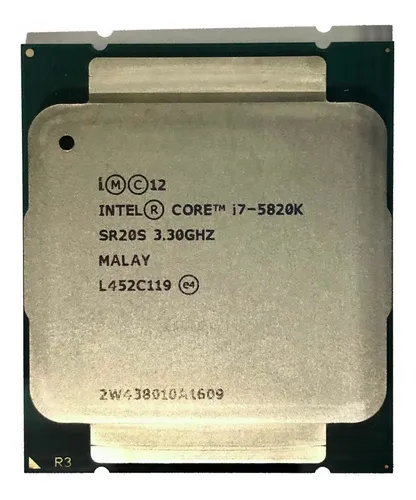 Cpu Intel Core I7 5820k 3.3ghz Socket Lga 2011-v3 Procesador (Usado)