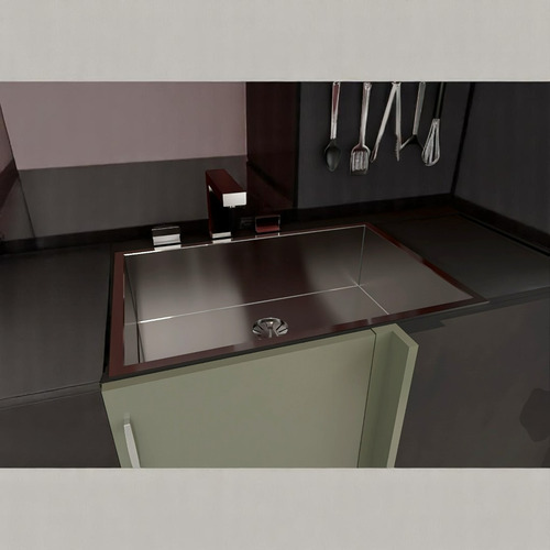 Cuba Inox 50x40 Estilo Elegante E Funcionalidade Inigualável