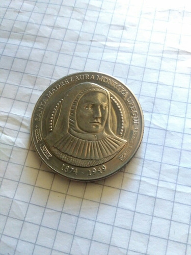 Moneda De 5000 Pesos Santa Madre Laura Montoya Upegui