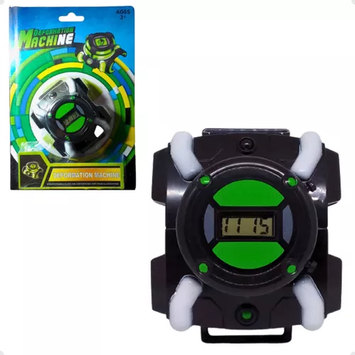 Relógio BEN10 digital verde com luzes E musica infantil em