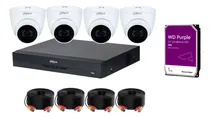 Comprar Kit  Dvr 8ch 5mp, 4 Cam 5mp Microfono, Cable Siames, 1tb