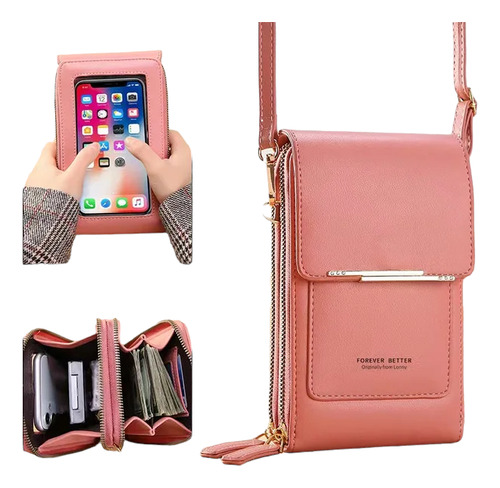 Cartera Porta Celular Con Pantalla  Táctil 