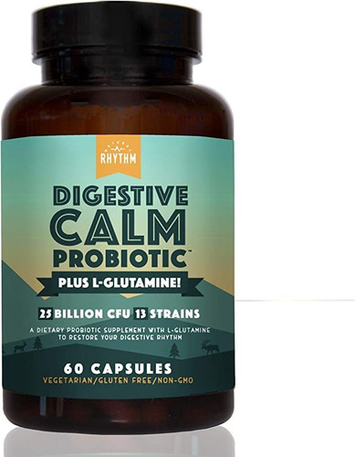 Digestive Calm Probiotic - Plus L-glutamina - 25 Billones D.