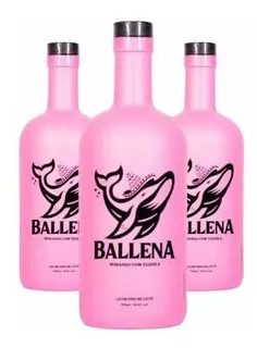 Licor Ballena Creme De Morango Com Tequila (3x750ml)