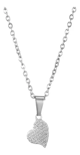 comprar Collar Novia Corazón Circones Regalo San Valentín Plata 925