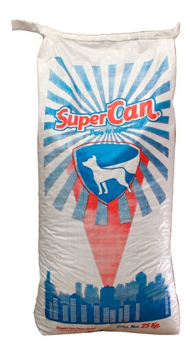 Supercan Azul 25 Kg Croquetas Para Perro Adulto Alimento