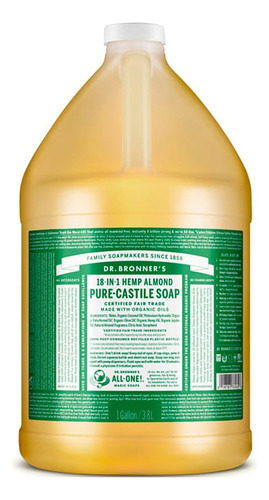 Jabón Liquido De Castilla Organico Dr Bronners Almond 3.8 Lt