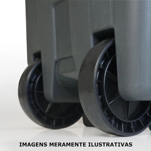 Caixa Térmica Cooler Com Alça Rodas Bebida Praia Sitio Clube