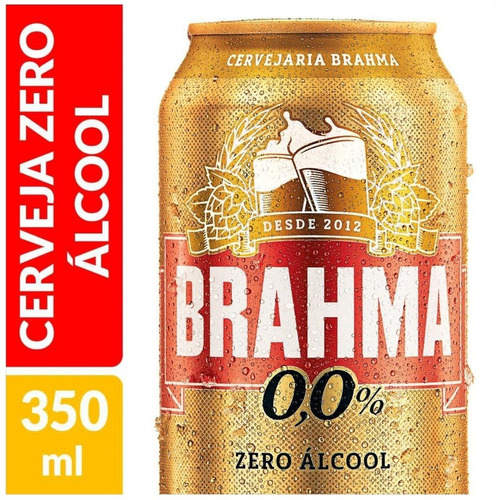 Cerveja Brahma sem Álcool Lata 350ml