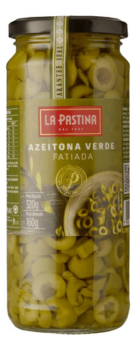 Azeitona Verde Fatiada Espanhola Hojiblanca La Pastina 160g