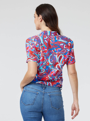 Blusa Estampada Con Amarre Foleys 124119
