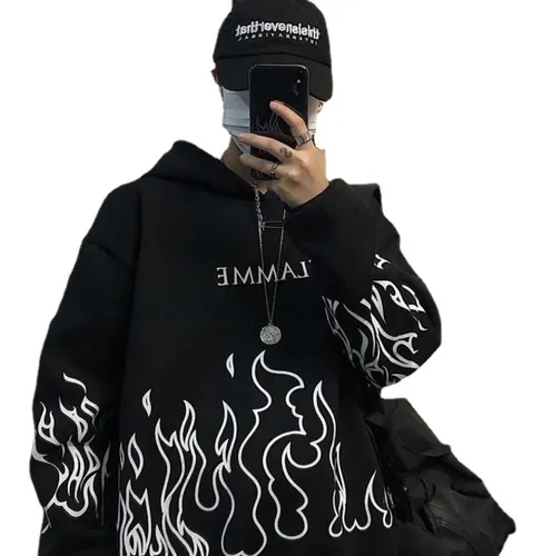 Sudadera con llamas sale