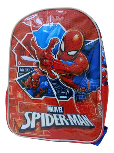 Mochila Escolar Jardín Marvel Spiderman 12 Pulgadas Wabro