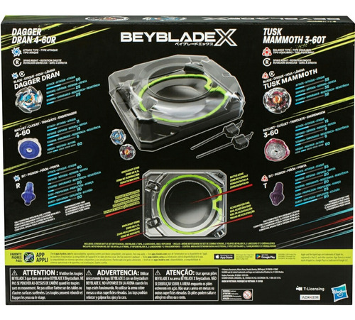 Beyblade X Xtreme Battle Set Estadio 2 Lanzadores 2 Trompos
