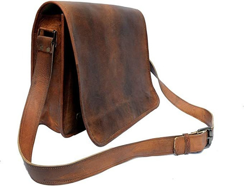 Indianhandoart 16 Inch Leather Real Messenger Bag Fo