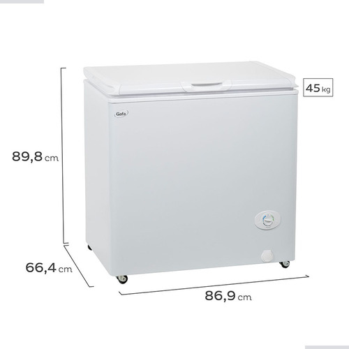Imagen 5 de 10 de Freezer Horizontal De Pozo Gafa Eternity M210 205 Lts Outlet