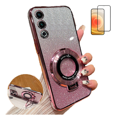 Funda Para Meizu 21 Note Polvo Flash Magnético+mica