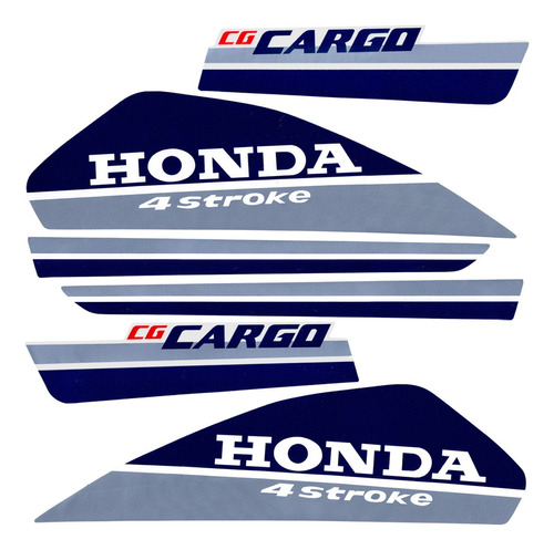 Faixa Adesivos Completo Honda Cg 125 Cargo Ano 1989 Até 2002