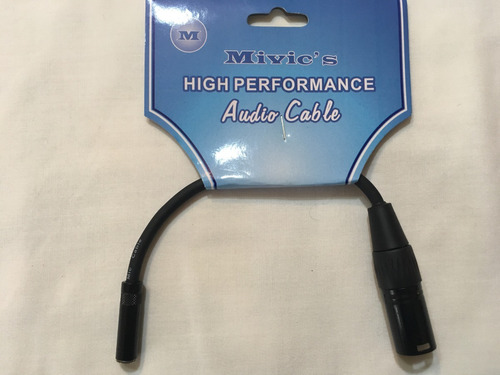 Cable Profesional Mivics Xlr Macho A Jack 3.5mm Rh-ad005