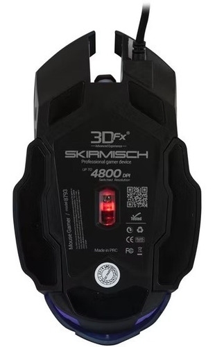 Imagen 3 de 4 de Mouse Gamer De Juego 4800 Dpi Skirmish