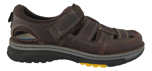 Sandalias Cerradas Hombre Confort Lobo Solo 6517 Piel Café