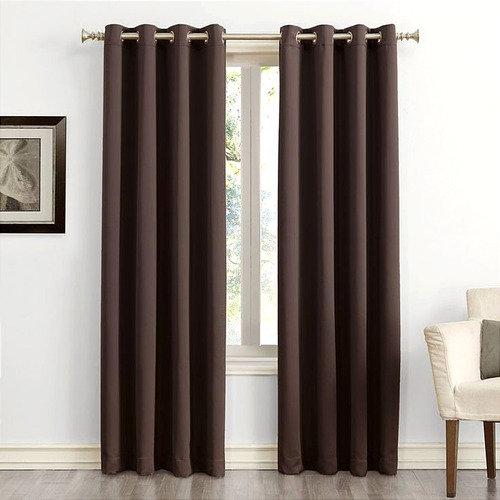 Set De Cortinas Ojillos Black Out Varios Tonos (3.20x2.20)