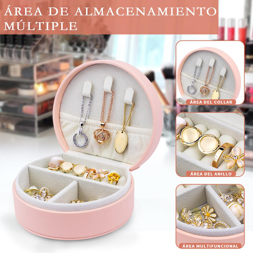 Caja De Joyería Portátil, Caja De Joyero Pequeño Para Viaje
