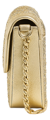 Bolsa Guess Factory Rg977320-gol Acabado de los herrajes Níquel Color Dorado Correa de hombro Dorado Diseño de la tela Lisa