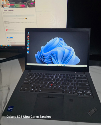 Laptop Lenovo Thinkpad T14g2 I7 Touch Nvidia Mx450 24gb Ram Negro