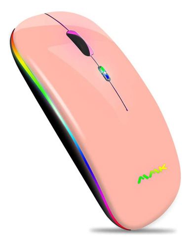 Mouse Mmk, Bluetooth/inalambrico/recargable/rosa