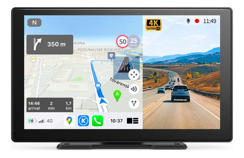 9 Carplay Android Auto Stereo Portátil Con Cámara De 1080p