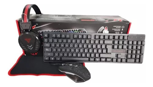 Combo Gamer Teclado + Mouse + Auriculares K59 Rgb Ergonomico