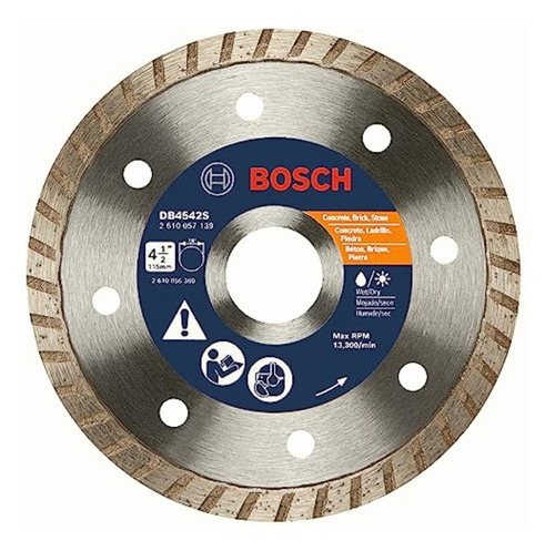 Bosch Db4542s 4-1/2  Hoja De Diamante Estándar Turbo Rim